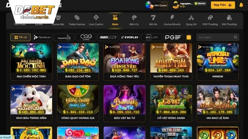 Slot game Debet - Xoay Slot, Trúng Lớn, Đổi Đời Ngay Hôm Nay! 1 slot-game-debet